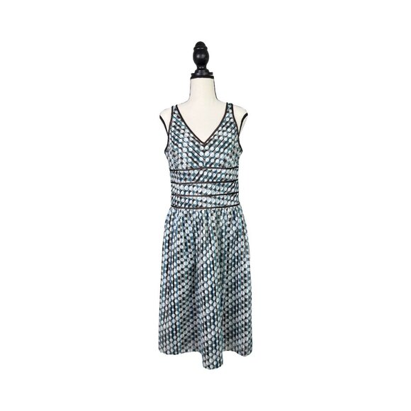 Size 8, Women, Signature By Robbie Bee Polka dot Midi Dress, Parisian - Picture 1 of 7